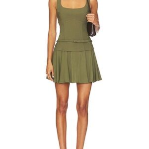 Sovere Demi Mini Dress - Olive Green